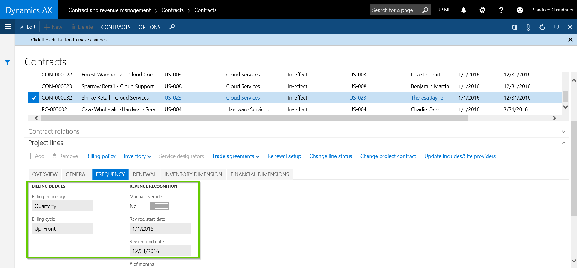 Billing and Revenue Recognition Setup with AXIO for Dynamics AX