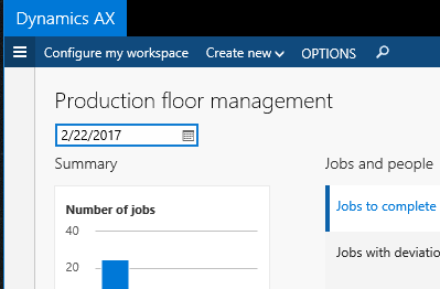 Configure Production Floor Mgmt Workspace