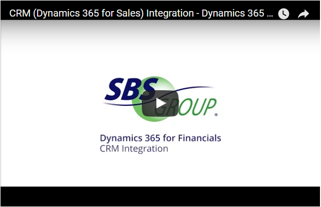 Dynamics 365 for Sales CRM Inttegration