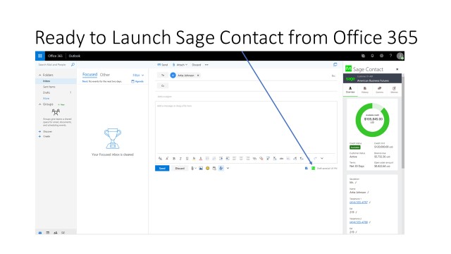 Sage contact records with Office 365 ERP integration