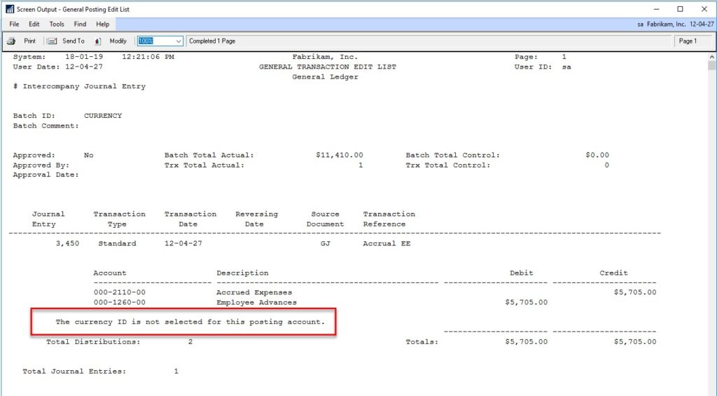 Dynamics GP currency ID