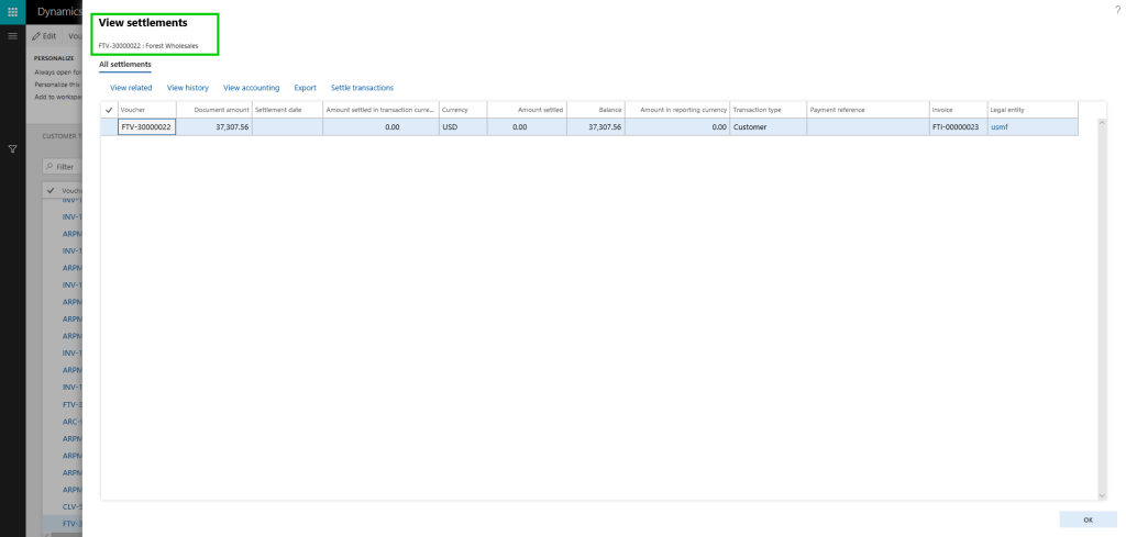 D365 Finance Operations transaction forms