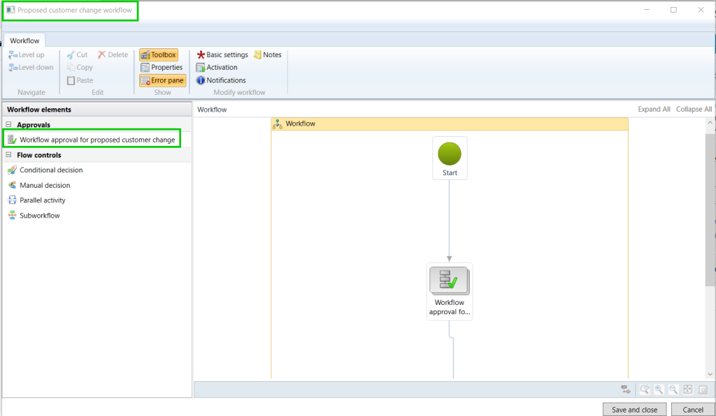 D365 workflows