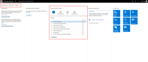 Dynamics 365 pour les services de cycle de vie Talent