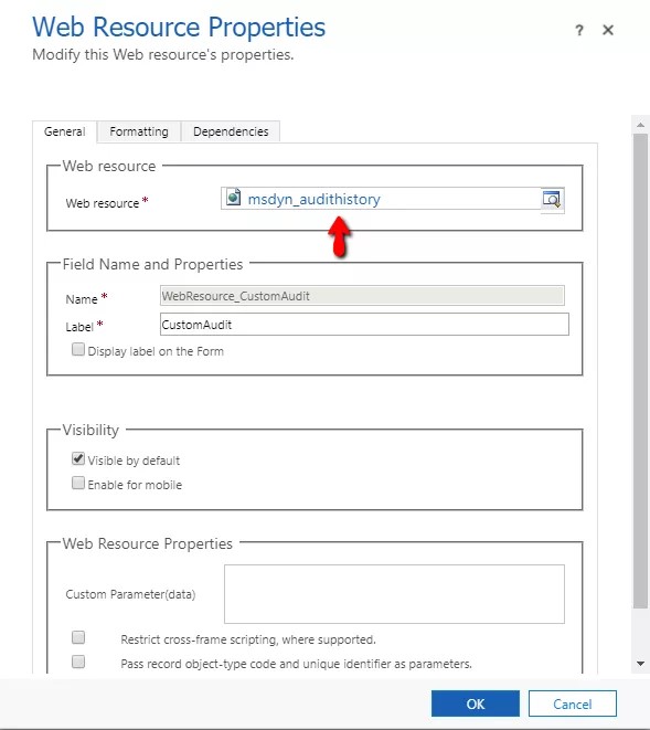 Dynamics 365 CRM audit history