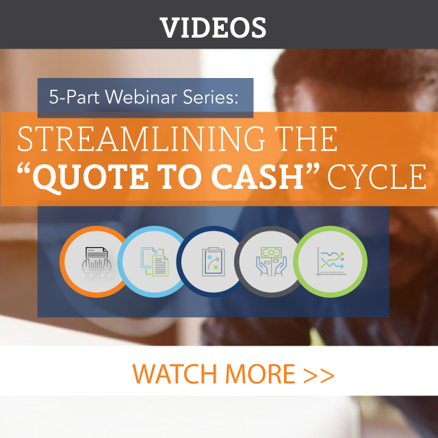 Streamlining Quote to Cash Cycle Webcast Series