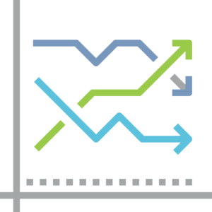 line art of line graph