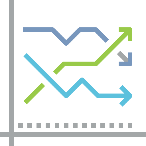 line art of line graph