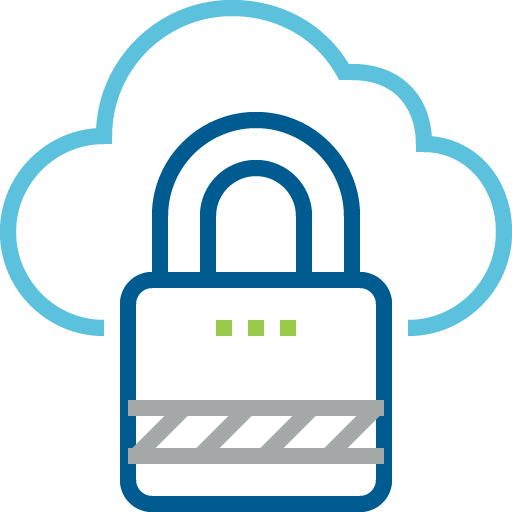 Microsoft Azure Cloud Security Icon