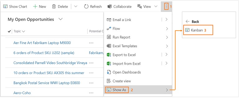 microsoft dynamics 365 crm opportunities view