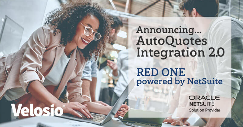 Velosio Announces New Release of its RED ONE NetSuite AutoQuotes Integration for Restaurant Equipment Distribution Industry