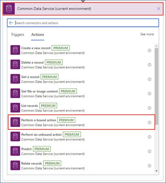 microsoft cds actions