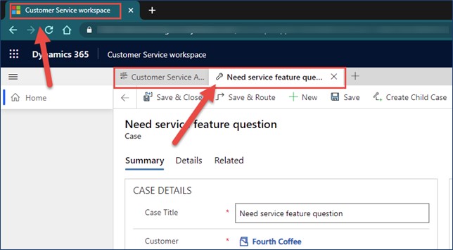 dynamics 365 customer service workspace