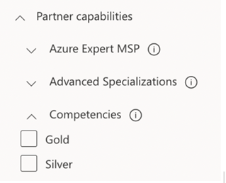 Microsoft Partner Directory Filter