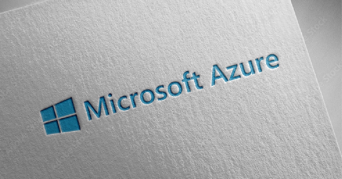 Microsoft Azure Embossed on Business Card