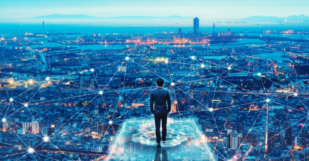 Professional Services Industry Executive Staring Out Over Future Landscape