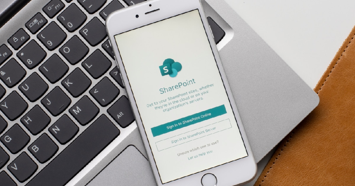 Sharepoint Application Displayed on Mobile Device