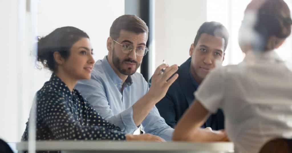 Professional Services Consultants Having a Discussion