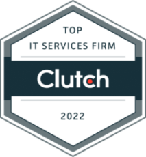 Clutch Top Global IT Services Firm 2022 Award Badge