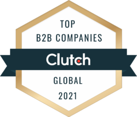 Clutch Top Global B2B Companies 2021 Award Badge