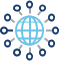 Vector graphic of glove with spokes illustration