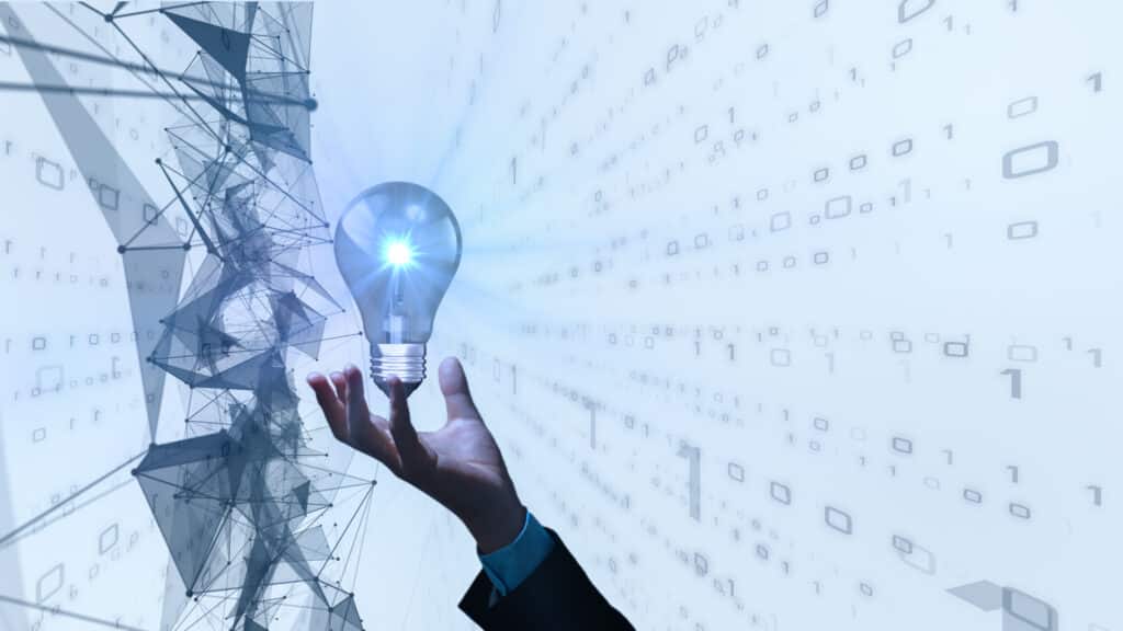 man holding a lightbulb- business central tips and tricks