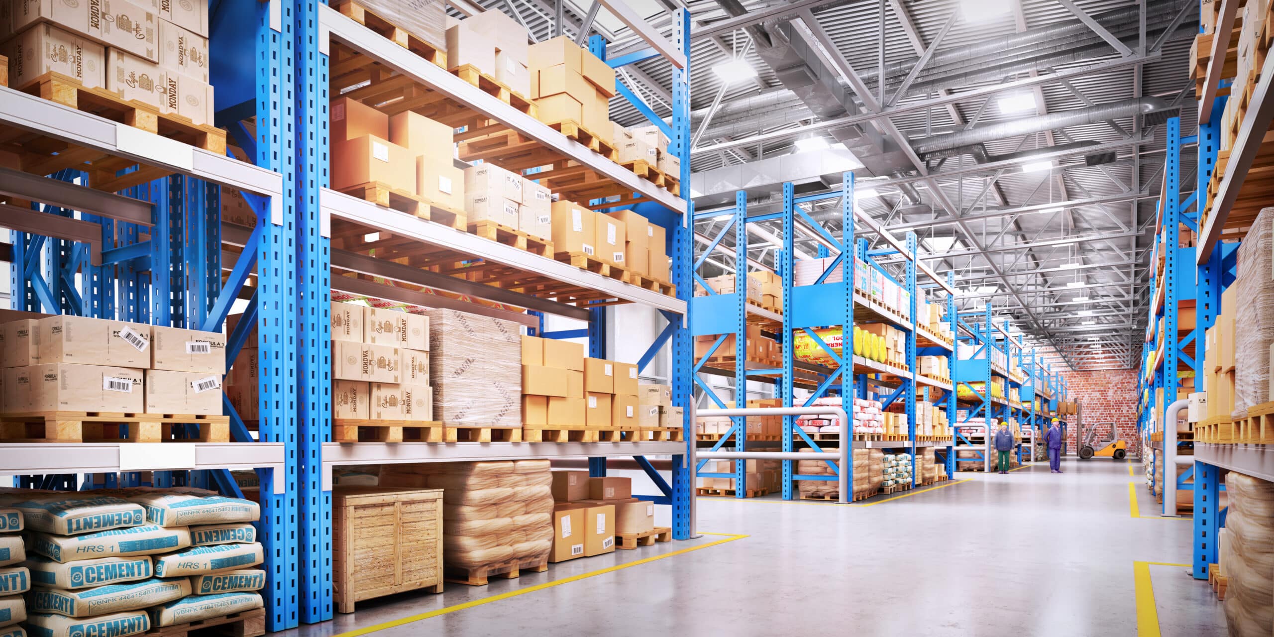 warehouse interior- warehouse management system
