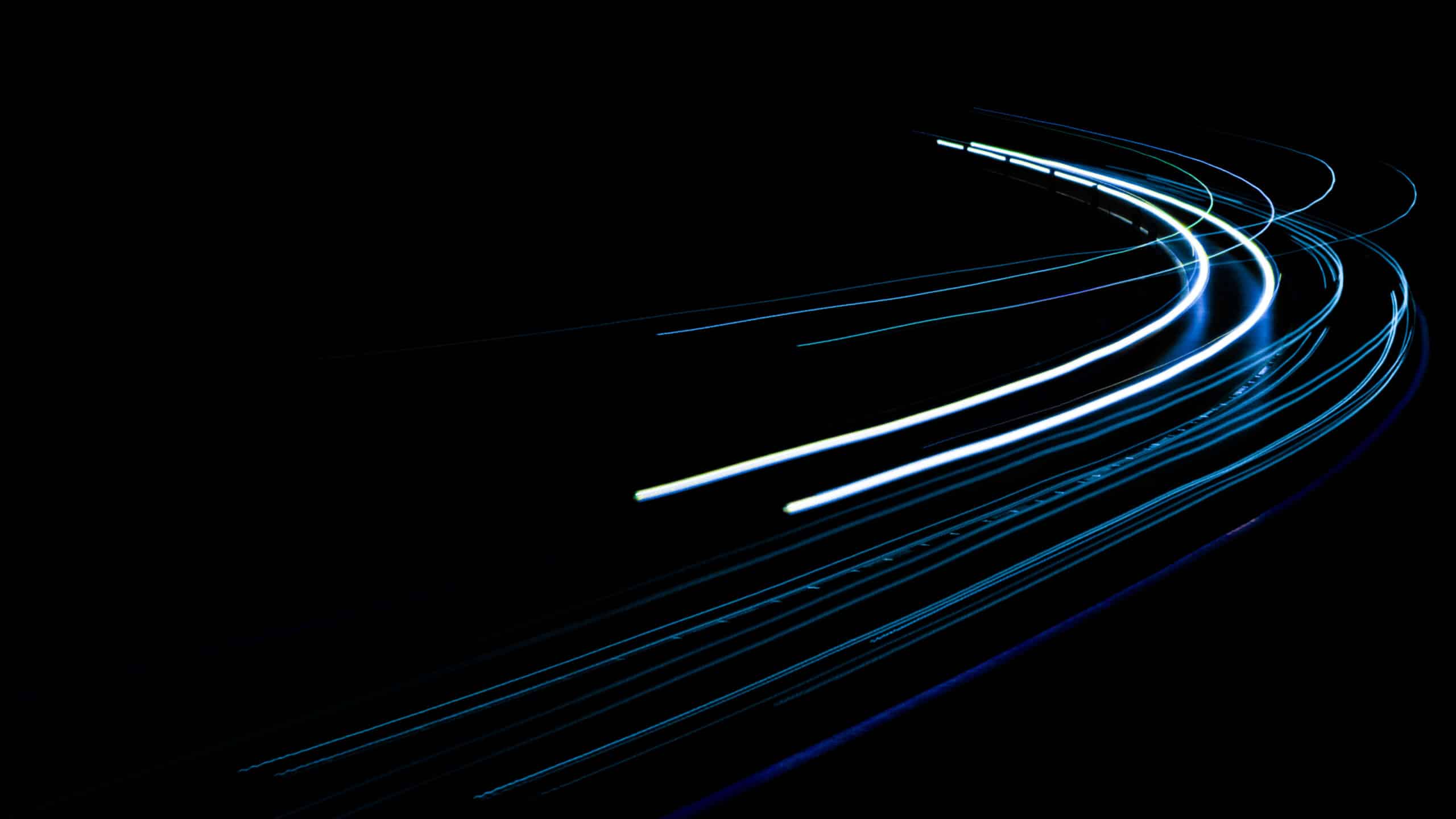 abstract blue car lights at night field service dynamics 365