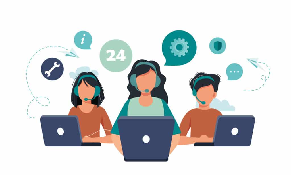 Live support concept. Business customer care service concept. -marketing automation system