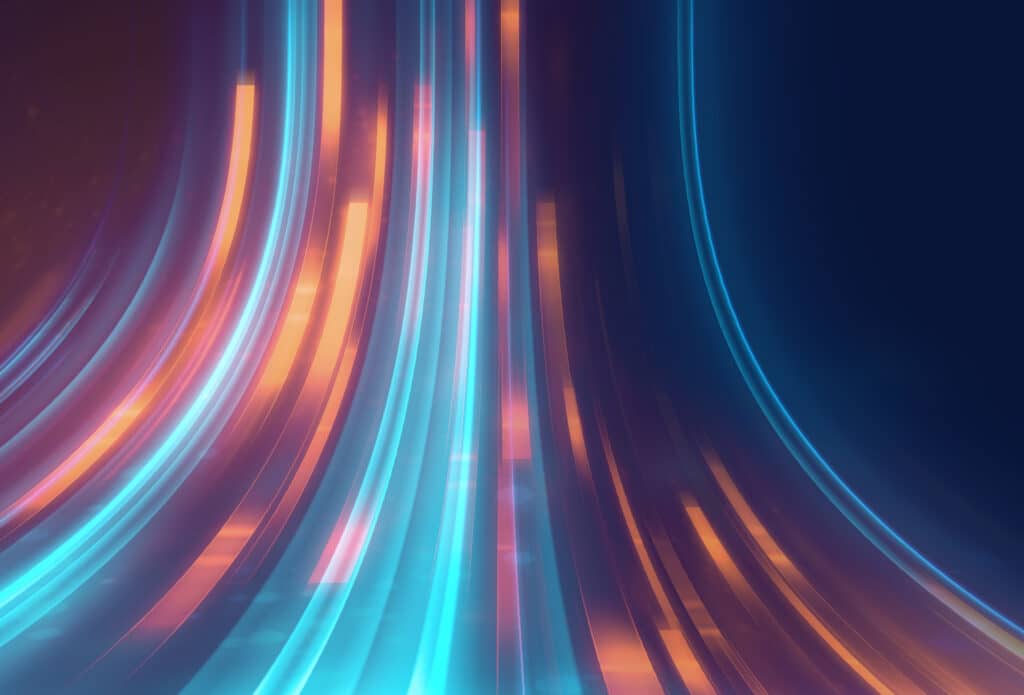 Blue geometric shape abstract technology background