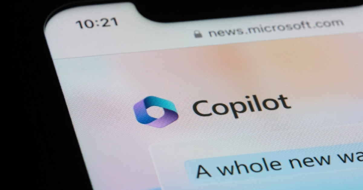 Microsoft Copilot Displaying on Mobile Phone Screen