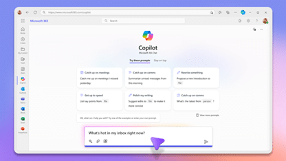 Microsoft 365 Copilot Interface