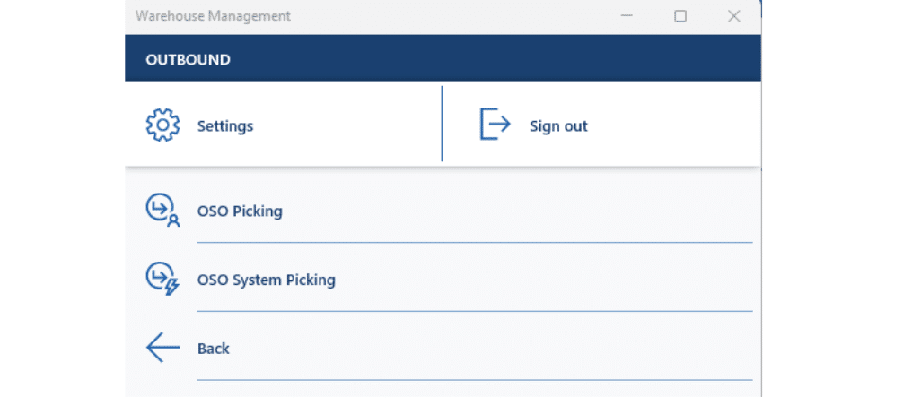 OSO System Picking
