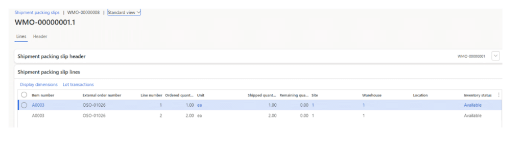 In the Action Pane click pick and pack > Journal à Journals > Shipment Packing Slips