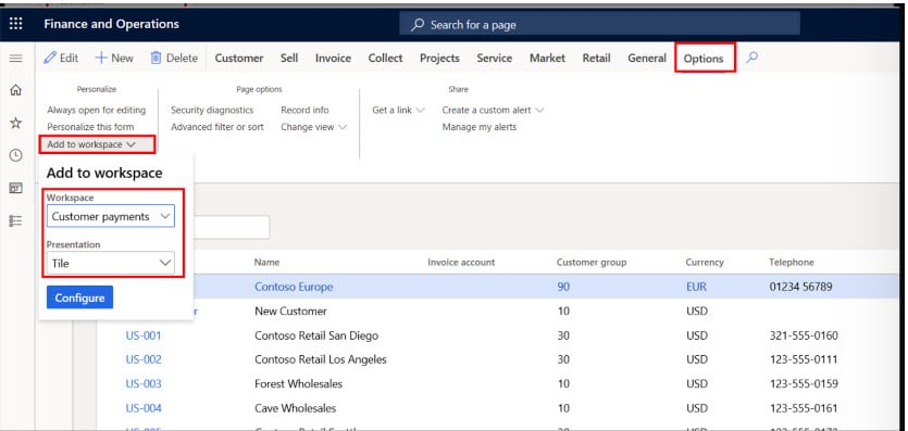 Dynamics 365 Finance and Operations Management Reporting Dashboard