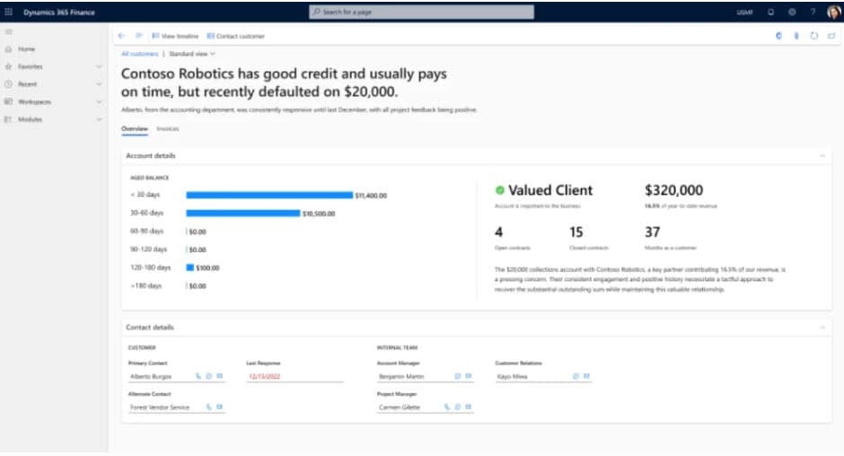 Dynamics 365 Finance