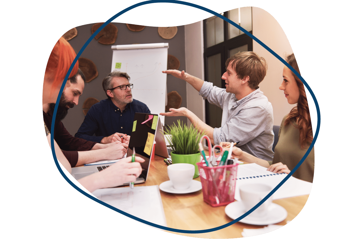 Employees Participating in a Creativity Session