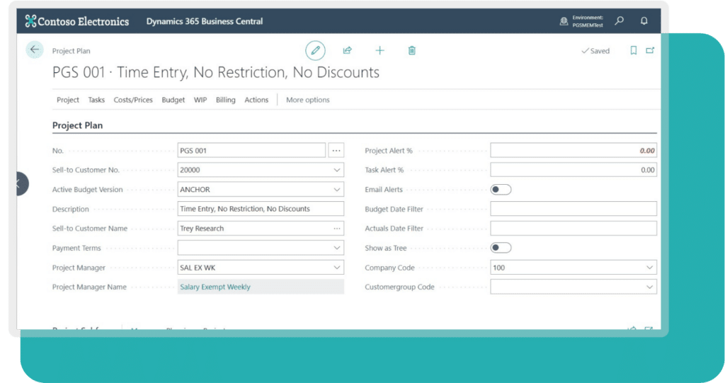 Progressus project plan dashboard.