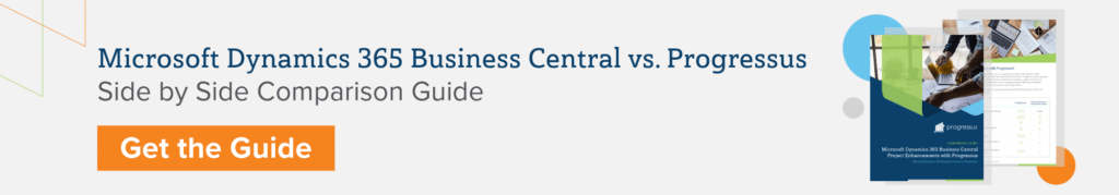 Progressus vs Business Central Comparison