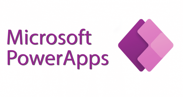 Microsoft PowerApps Logo with White Backgound