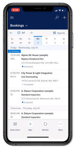 Bookings Calendar