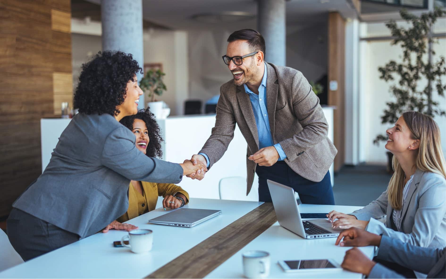 Modern CTO-Shaking Hands